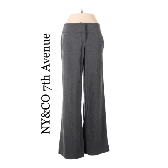 NY&Co 7th Ave Plaid Flare Leg Pants - Size 12- Tall-Gently Worn OFFERS WELCOME‼️ - Picture 3 of 8